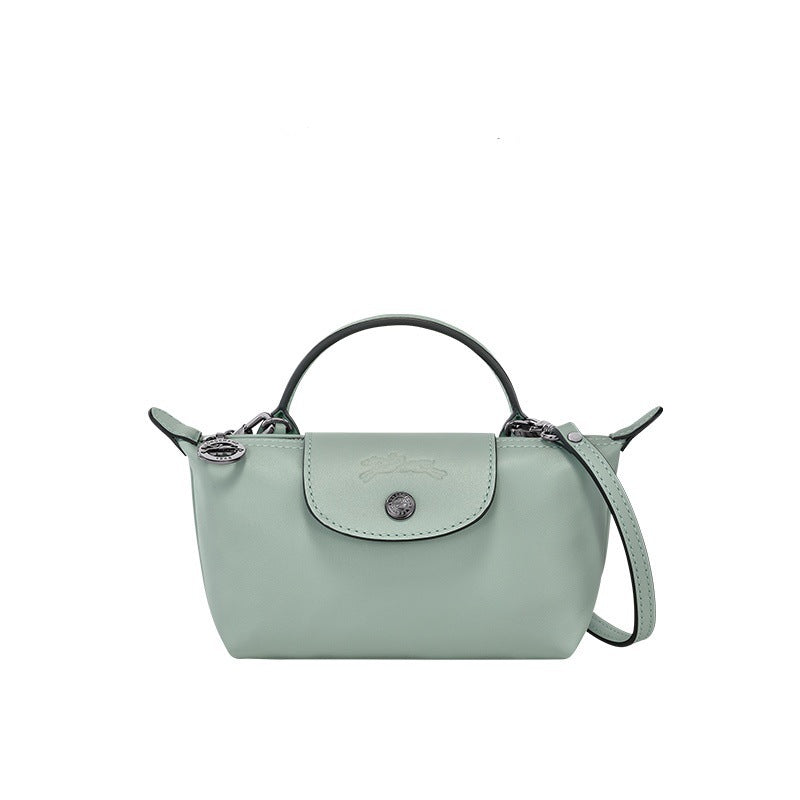Jennifer | Mini bolso Velmont de piel verde claro