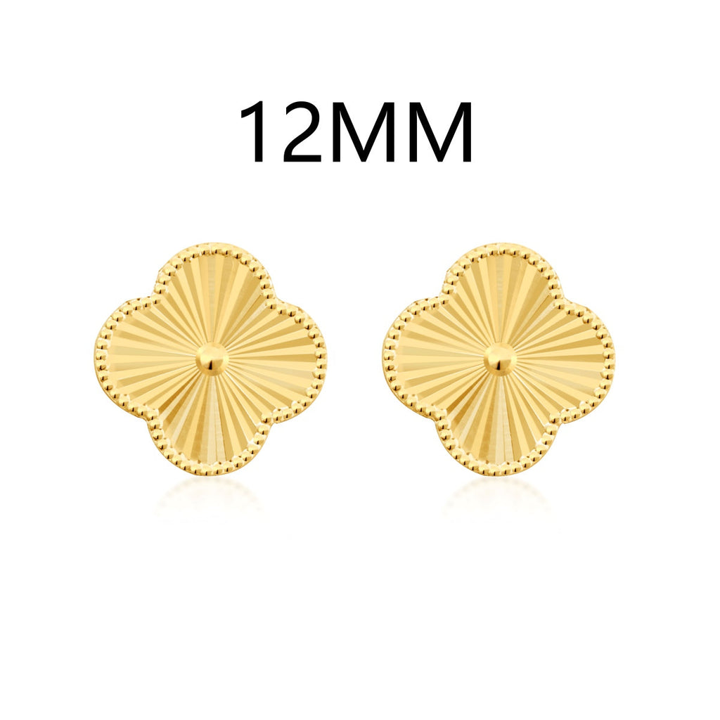 Chloe | Pendientes de botón con forma de trébol