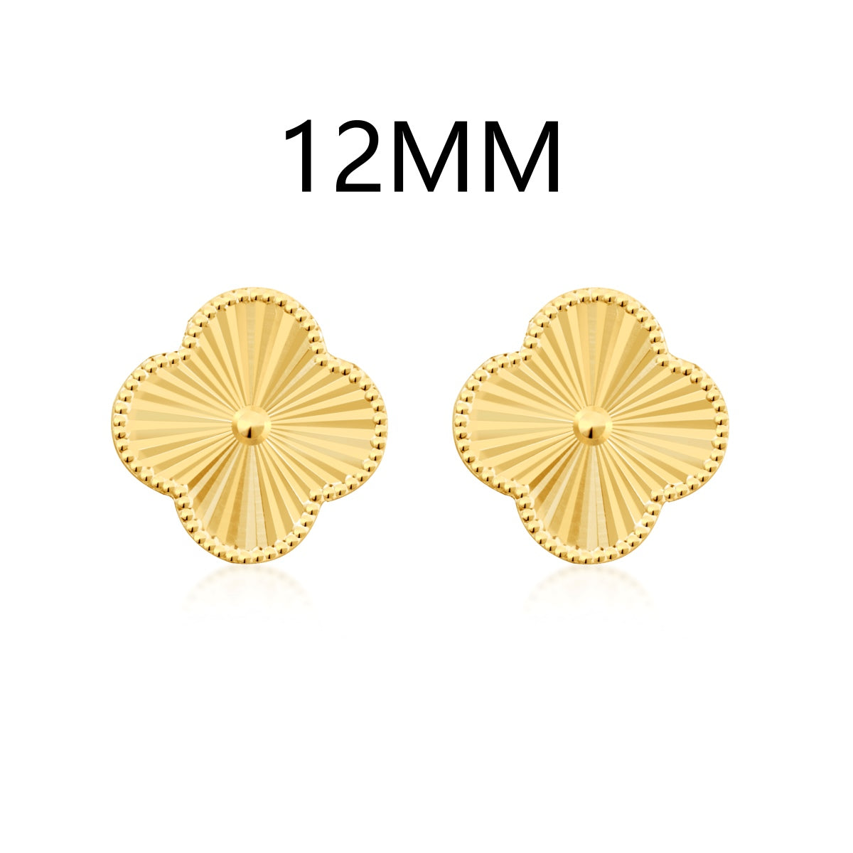 Chloe | Pendientes de botón con forma de trébol